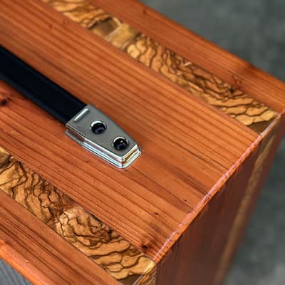 Ashen 112 Custom Guitar Speaker Cabinet Redwood Olive Striped (empty) image 4