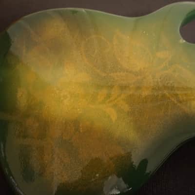 Peavey Fury 1983 Green Clover Custom Finish Super Ferrite Pickup Vintage Made in USA Maple Neck MIA image 14
