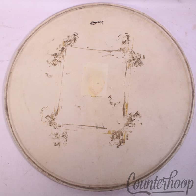 Slingerland 22"Bass Drum Genuine Calf Skin Head Batter Vintage 60s Sound King US image 1