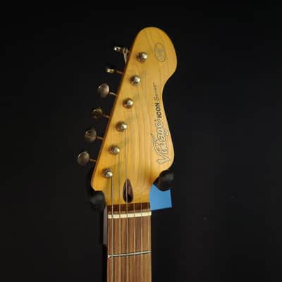 Vintage V6HMRSB HSS Icon Aged Relic Electric Guitar Gloss Sunburst image 6