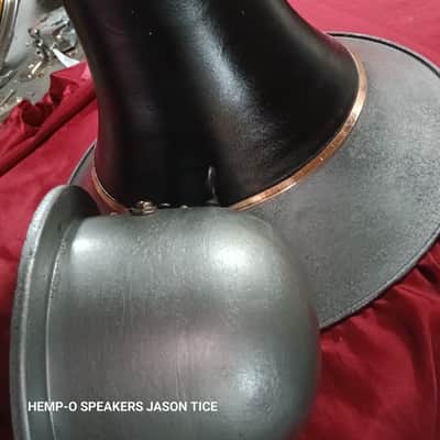 JENSEN  15.5" METAL HORN  6/6.5" DRIVER WWII HORN ???  GUITAR SPEAKER EFFECTS 1940s image 5
