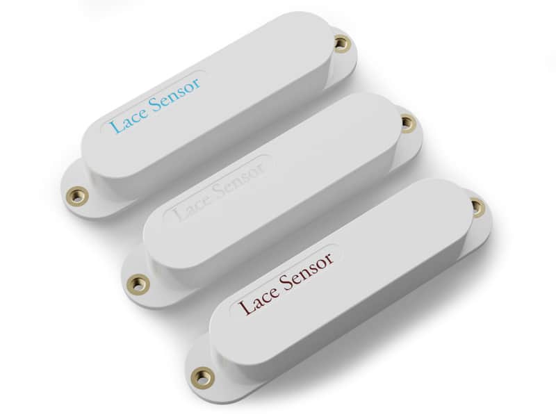 LACE Sensor "Blue Fire Set" 3-Pack Single Coil Pickups - White image 1