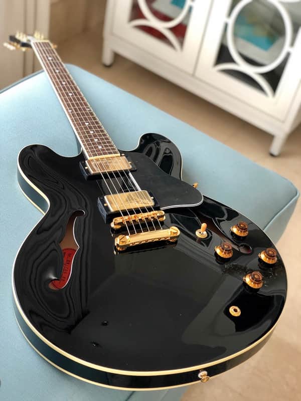 Tokai ES-172G BB Vintage Series Semi Hollow Japan in Black Beauty