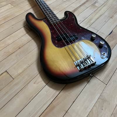 1972 Fender Precision Bass with Rosewood Fretboard Sunburst image 4