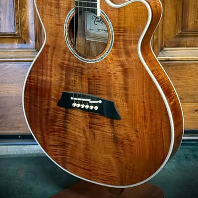 Takamine  TSP178ACK N 2019 -Flame Koa/ Thinline/ Arched Top/ W Pickup image 2