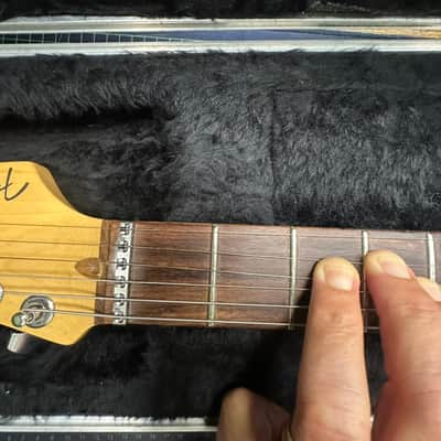 Fender American Deluxe Fat Stratocaster HSS with Rosewood Fretboard 1999 - 2001 - Crimson Transparent image 7