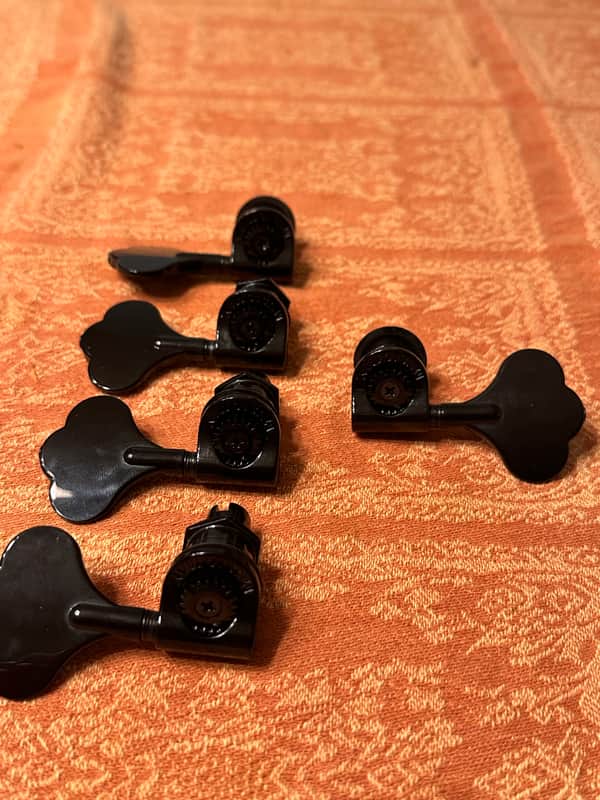 Ernie Ball Music Man Lightweight Clover Tuning Keys 2026 - Black (B, E, A, D, G) image 1