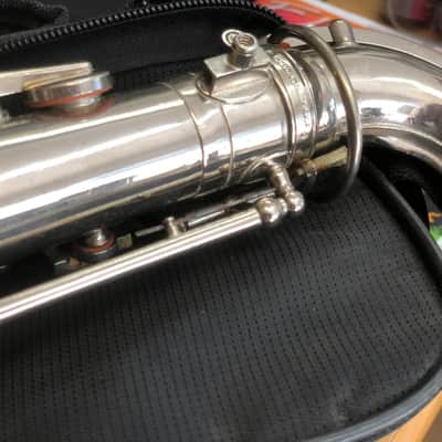AMATI Toneking Kraslice Tenor Sax s.n. 31601 Czech made 1970 - silver image 16