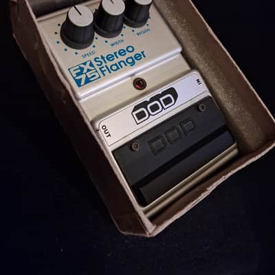 Vintage DOD FX75 Stereo Flanger guitar effects pedal. Made in USA. 1980s image 6