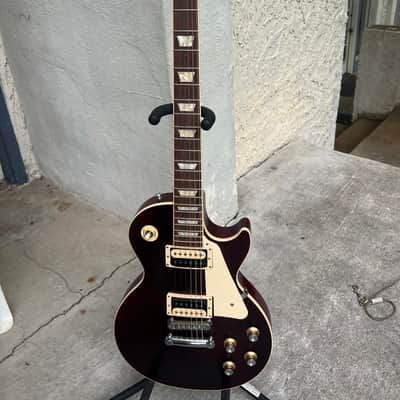 Gibson Les Paul Traditional Pro V Satin Mahogany Top 2020 - Satin Wine Red image 10