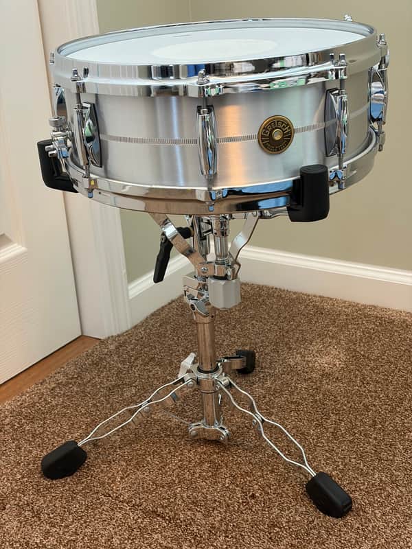 Gretsch Solid Aluminum Snare Drum 14x5 w/Micro-Sensitive Strainer image 1