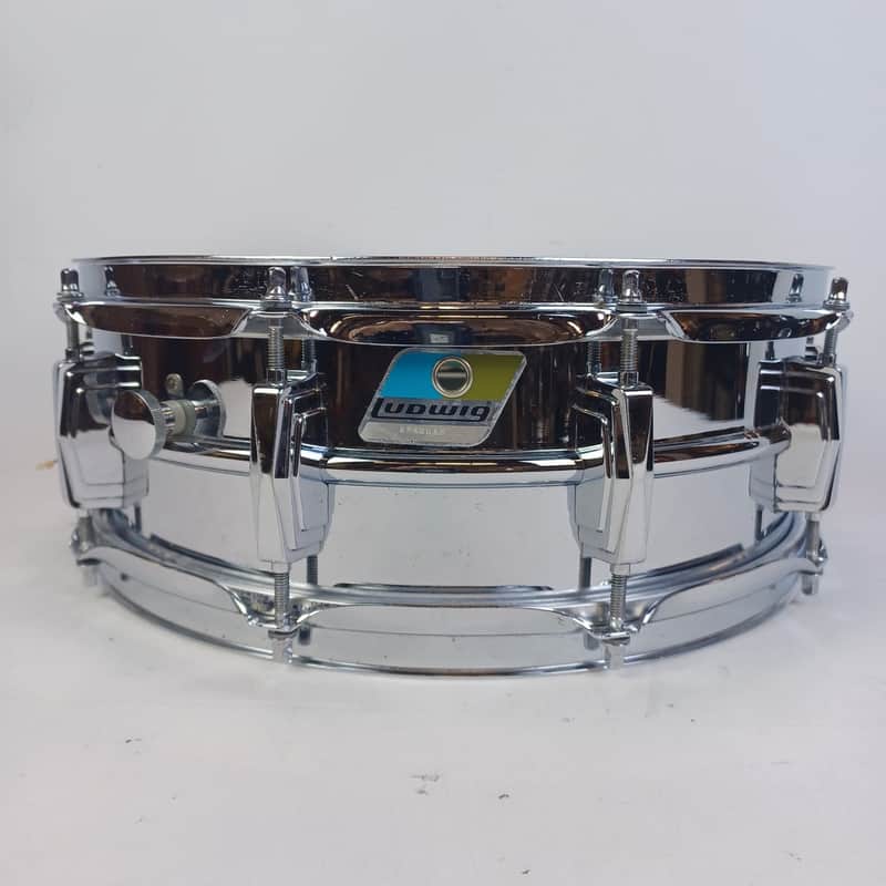 Ludwig Supraphonic 5x14" Snare Drum B/O 10Lug Vintage80s Aluminum/Chrome 2240015 image 1