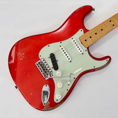 Fender Stratocaster 66 Relic Masterbuilt Dennis Galuszka Custom Shop 2014 Chrome Red image 3
