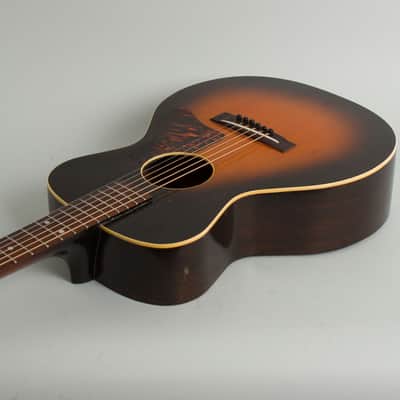 Kalamazoo Sport Model KG 3/4 Flat Top Acoustic Guitar (1937), ser. #587C, original black chipboard case. image 7