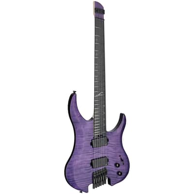 Legator G6FSS Ghost 6 Super Shred Electric Guitar, Purple Flame Maple image 2