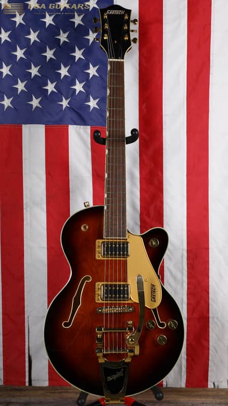 Gretsch G5655TG Electromatic Center Block Jr. Single-Cut with Bigsby - Single Barrel Burst image 1