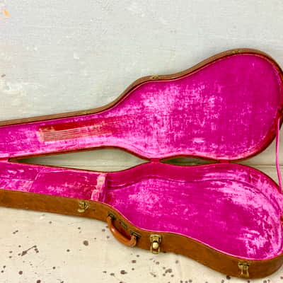 1958-1959 Gibson Logo Brown-Pink Guitar Case ES-335, 345, 355 Vintage 1950's image 9