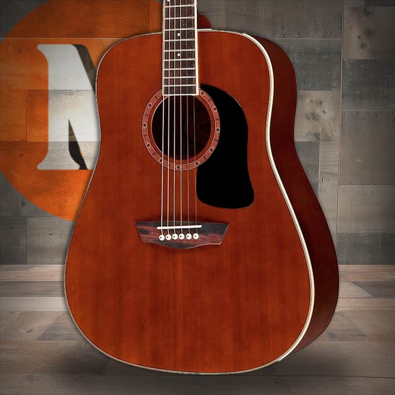 Washburn WD100DL Dreadnought Mahogany Acoustic Guitar w/ Gigbag (WD100DLTWRK-A-U) image 1