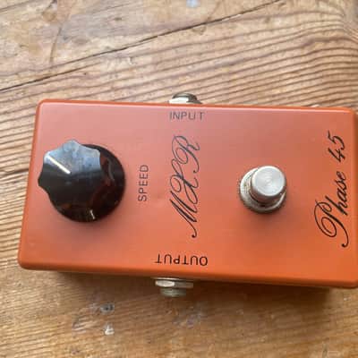 Vintage 1975 MXR Phase 45 script logo BUD box guitar pedal mint