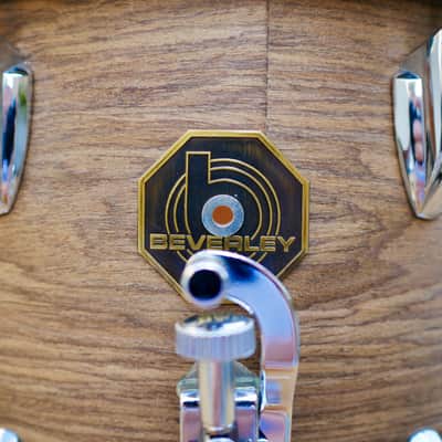 Beverley/ Premier Custom Walnut Snaredrum 14" x 9,5" 70s UK Made image 9