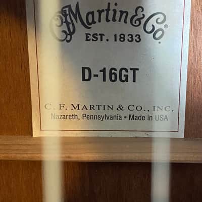 Martin D16-GT 2008 Sunburst image 3
