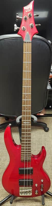 ESP LTD B-154DX 2008 - 2018 - See Thru Red image 1
