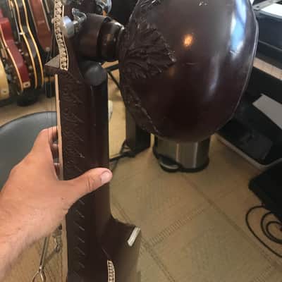 Mohan Veena Deluxe - fully carved version with top gourd image 5
