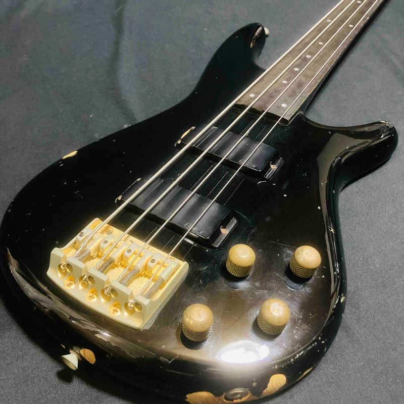 Ibanez MC2924 1987 Black Fletless through neck Electric Bass image 1