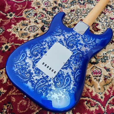 *NEW IN BOX* 2026 Fender Japan Limited Edition Indigo Paisley Stratocaster, Fender Flagship Tokyo Store Exclusive Color, MIJ JD26 image 16