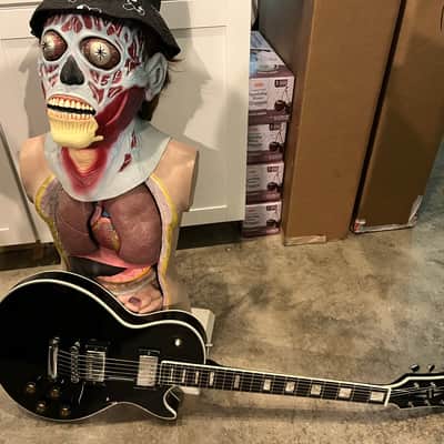 MIJ De Carlo lawsuit era Les Paul custom copy 70s - Ebony image 1