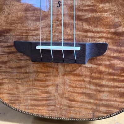 2012 Rick Turner Compass Rose Tenor Ukulele #311 – Highly Figured Koa – Deluxe – Gig Bag image 4
