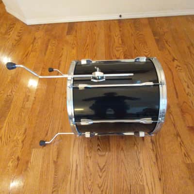 Pearl Export 16 X 16 Floor Tom On Legs, Gloss Black Mint Condition! image 6
