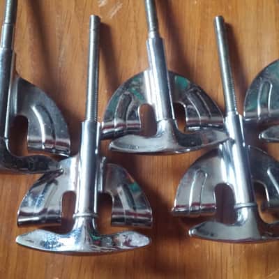 Pearl 4" Bass Drum Tension T Rod w/ Claws LOT VINTAGE 60s 70s MIJ Japan LUDWIG SLINGERLAND COPY image 5