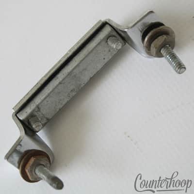 Ludwig P32 Butt Plate Block Logo Snare Drum Part Strainer Holder USA Vintage 70s image 2