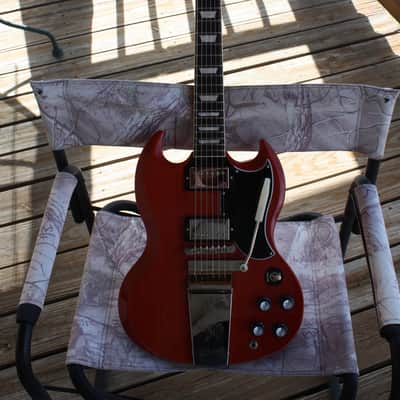 Gibson SG Standard '61 w/ Maestro Vibrola 2022 Gibson Demo Shop Guitar Vintage Cherry image 3