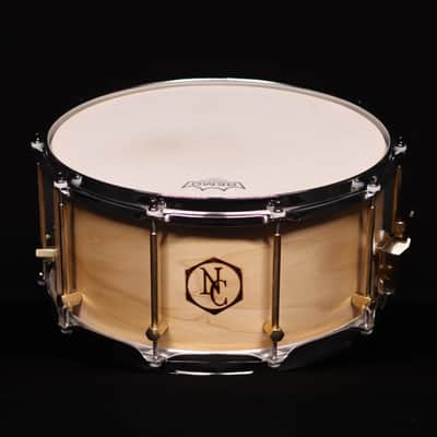 Noble & Cooley 14" x 7 Solid Tulip Shell Snare Drum, Natural Oil, Brass Hardware - USED image 2