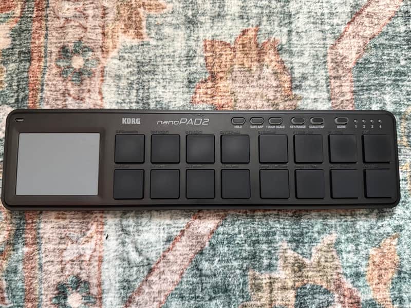 Korg nanoPAD2 Slim-Line USB Pad Controller - Black image 1