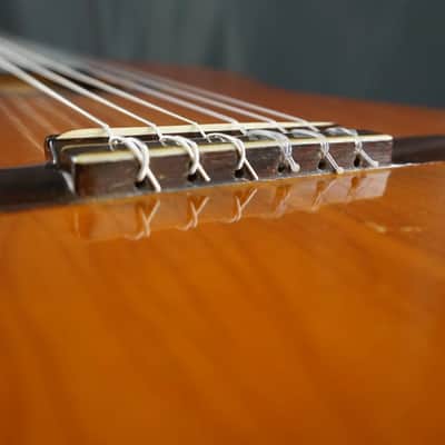Teruaki Nakade No. 20 Classical Guitar 1964 Tokyo Handmade w/ Hard Case – Refret, Crack Repair, Setup image 11