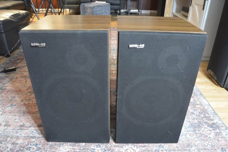 Pickup Ma. Vintage Pioneer HPM-40 Stereo Speakers Japan Made image 1