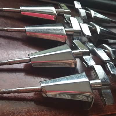 Tama Vintage TRAK Drums SET OF 8 Bass Drum T Rods & Claws Tama Made Japan RARE PARTS 80s image 4