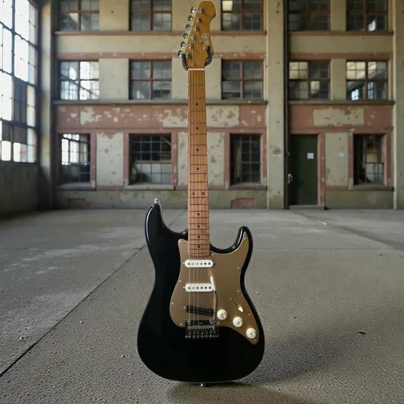 Electric Guitar Jet Guitars JS400 BK KR HSS Kairon Limited Edition Free Setup image 1
