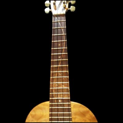 Solid Flame Curly Maple Top on Bastogne Walnut Tenor Ukulele - SCJ Jazz Hat #121 2025 - French Polish Gloss image 9