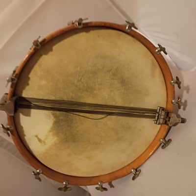 Leedy Rare early parallel strainder snare drum single tension 1910s Bild 7