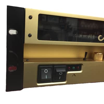 Marshall 9200 5881/EL34 100/100 Dual Monoblock Rack Power Amp 2010s - Gold image 3
