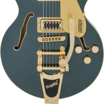 Gretsch G5655TG Electromatic Center Block Jr. Single-Cut Electric Guitar with Bigsby. Gold Hardware, Laurel FB, Cadillac Green image 1
