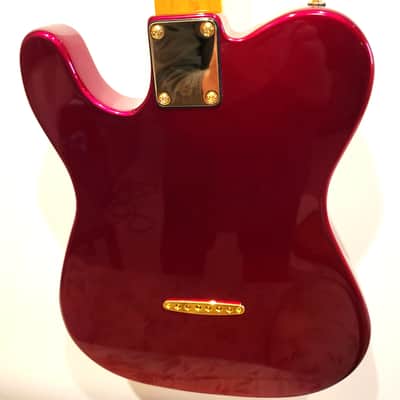 Custom Designed & Crafted Tele Style - Candy Apple Red w/Apple Jasper Stones Serial #080 - 2025 image 12