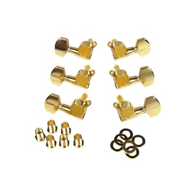 Gotoh MLB3-G 3-On-A-Side Locking Tuners 6-Pack Regular Gold image 2