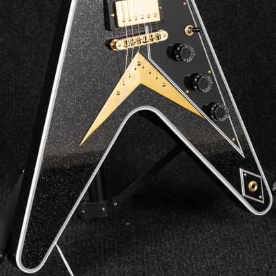 Gibson Custom Shop Flying V Custom - Ebony Sparkle image 9