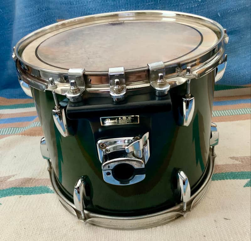Pearl 12’’x9’’ Pearl masters custom maple shell 1996 - Emerald mist image 1