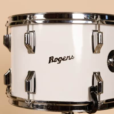 1970s Rogers "New England White" Drum Set 14x22 9x13 16x16 image 11